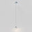 ET2 Lighting Dewdrop 1 Light LED Mini Pendant, Chrome/Clear