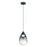 ET2 Lighting Dewdrop Large 1 Light LED Pendant, Black/Smoke - E21562-142BK