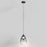 ET2 Lighting Dewdrop Large 1 Light LED Pendant, Black/Smoke