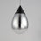 ET2 Lighting Dewdrop Large 1 Light LED Pendant, Black/Smoke