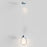 ET2 Lighting Dewdrop Large 1 Light LED Pendant, Chrome/Clear