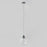 ET2 Lighting Dewdrop Large 1 Light LED Pendant, Chrome/Clear