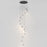 ET2 Lighting Dewdrop 15 Light LED Pendant, Black/Smoke