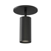 ET2 Lighting Pullman 1 Light Flush Mount, Black - E21630-BK