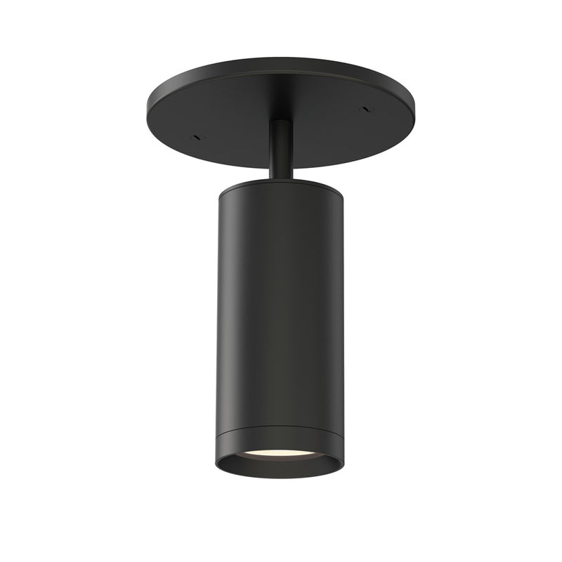 ET2 Lighting Pullman 1 Light Flush Mount, Black - E21630-BK