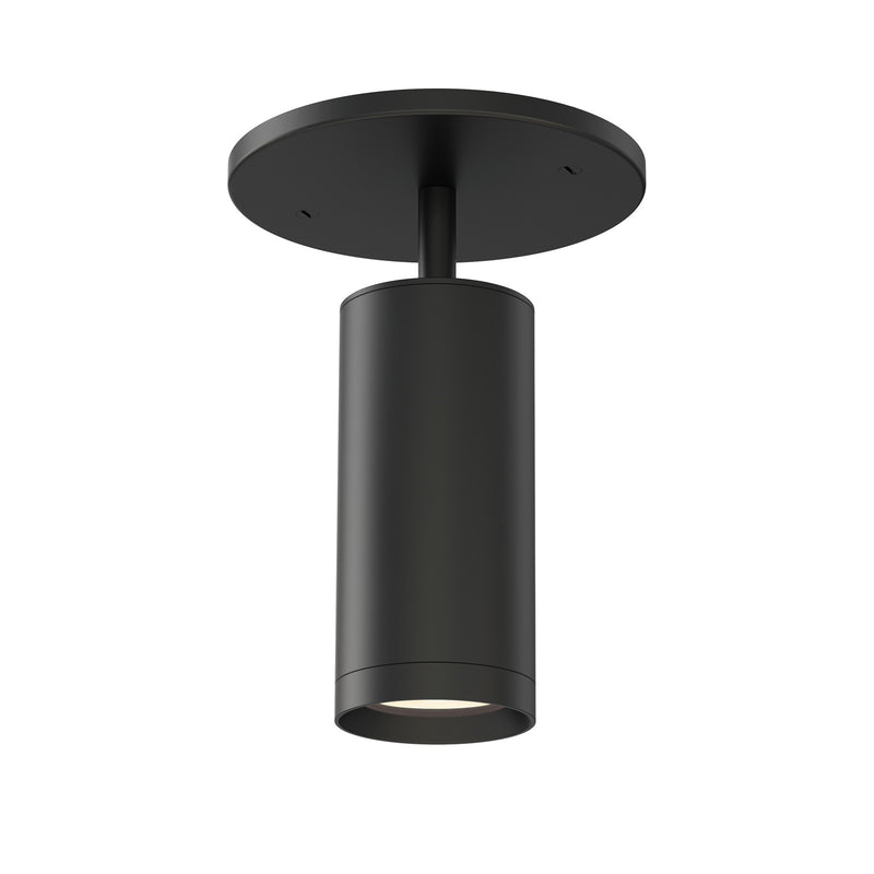 ET2 Lighting Pullman 1 Light Flush Mount, Black