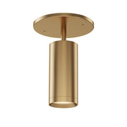ET2 Lighting Pullman 1 Light Flush Mount, Natural Aged Brass - E21630-NAB