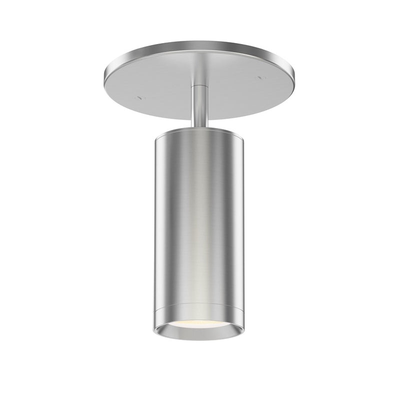 ET2 Lighting Pullman 1 Light Flush Mount, Satin Nickel - E21630-SN