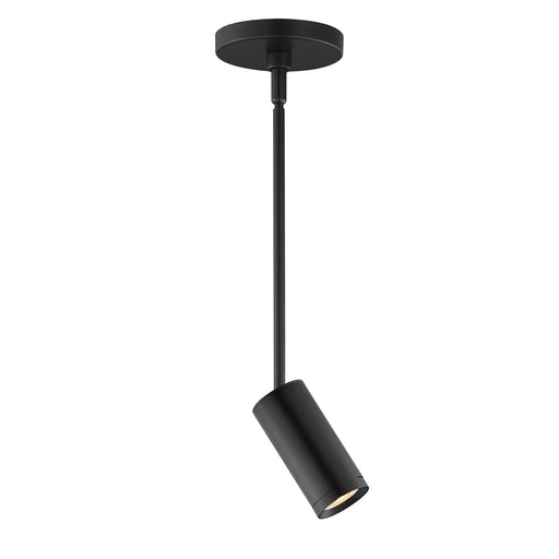 ET2 Pullman 2.25in 1-Light LED Mini Pendant | Modern Matte Black and Aluminum | Kitchen Island & Dining Room | 2.25 x 2.25 x 6.75 in | Model E21631-BK