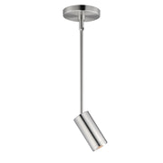 ET2 Pullman 2.25in 1-Light LED Mini Pendant | Modern Satin Nickel and Aluminum | Kitchen Island & Dining Room | Model E21631-SN