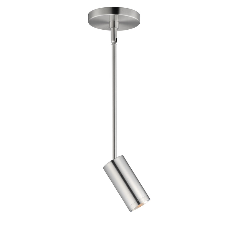 ET2 Pullman 2.25in 1-Light LED Mini Pendant | Modern Satin Nickel and Aluminum | Kitchen Island & Dining Room | Model E21631-SN