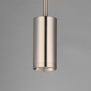 ET2 Pullman 2.25in 1-Light LED Mini Pendant | Modern Satin Nickel and Aluminum | Kitchen Island & Dining Room | Model E21631-SN