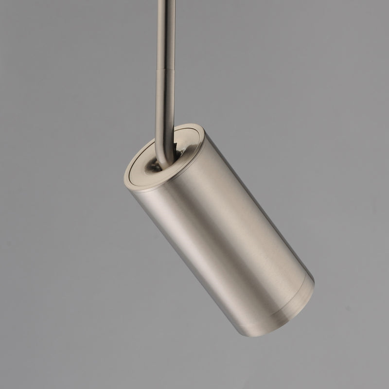 ET2 Pullman 2.25in 1-Light LED Mini Pendant | Modern Satin Nickel and Aluminum | Kitchen Island & Dining Room | Model E21631-SN
