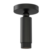 ET2 Lighting Cleo 1 Light Flush Mount, Black - E21680-BK