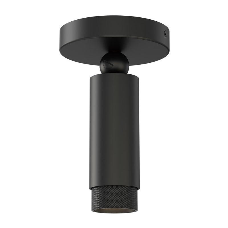 ET2 Lighting Cleo 1 Light Flush Mount, Black - E21680-BK