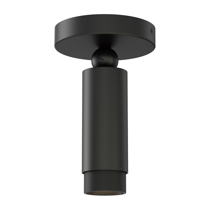 ET2 Lighting Cleo 1 Light Flush Mount, Black