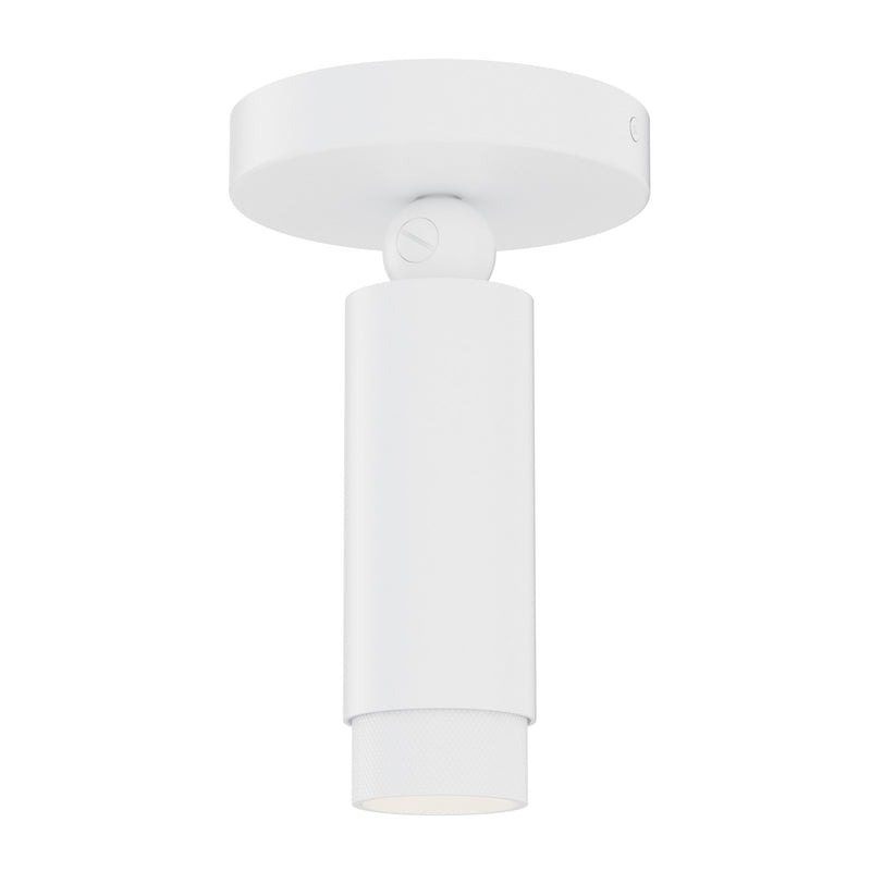 ET2 Lighting Cleo 1 Light Flush Mount, White