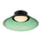 ET2 Lighting Jensen 1 Light 12" Wall Sconce, Black/Green - E22082-04BK