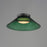 ET2 Lighting Jensen 1 Light 12" Wall Sconce, Black/Green