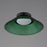 ET2 Lighting Jensen 1 Light 12" Wall Sconce, Black/Green