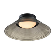 ET2 Lighting Jensen 1 Light 12" Wall Sconce, Black/Smoke - E22082-138BK