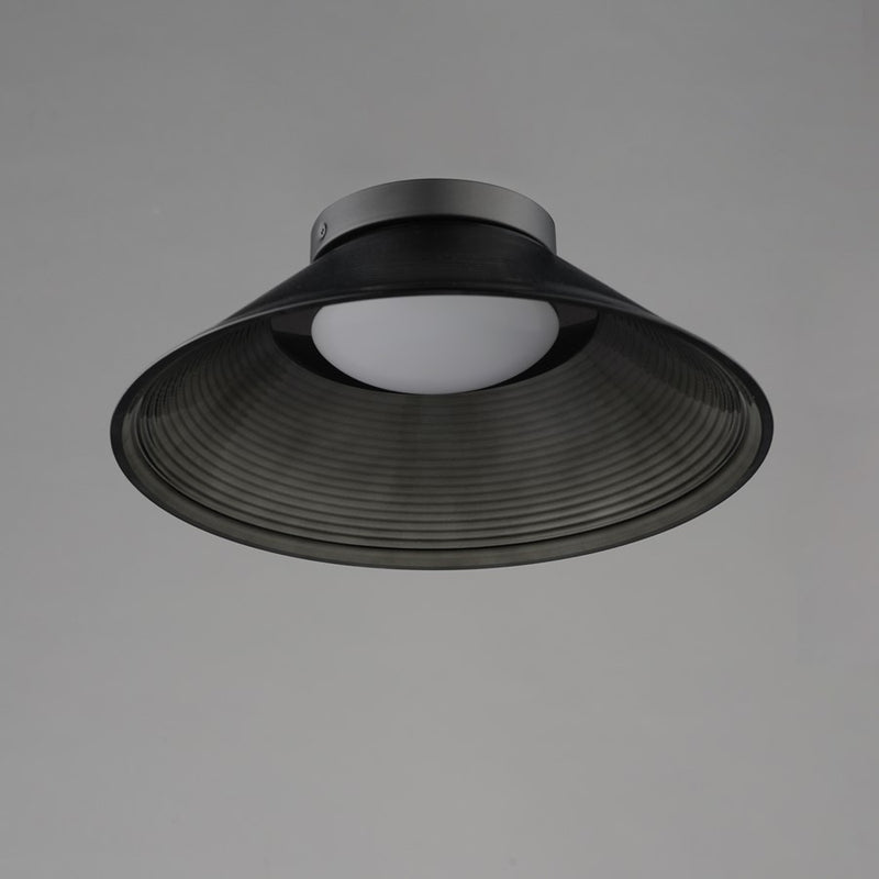 ET2 Lighting Jensen 1 Light 12" Wall Sconce, Black/Smoke