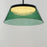 ET2 Lighting Jensen 1 Light 18" LED Pendant, Black/Green