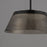 ET2 Lighting Jensen 1 Light 18" LED Pendant, Black/Smoke