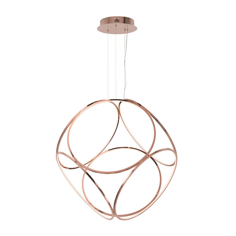 ET2 Lighting Form-Suspension Pendant, 135W, Rose Gold