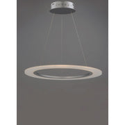 ET2 Lighting 23.75' Saturn II LED 1 Light Pendant, Silver/White