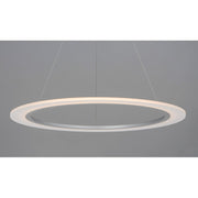 ET2 Lighting 31.5' Saturn II LED 1 Light Pendant, Silver/White