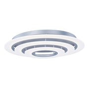 ET2 Lighting 31.5' Saturn II LED 3 Lt Flush Mount, Silver/White