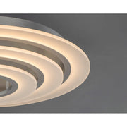 ET2 Lighting 31.5' Saturn II LED 3 Lt Flush Mount, Silver/White