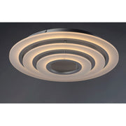 ET2 Lighting 31.5' Saturn II LED 3 Lt Flush Mount, Silver/White