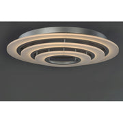 ET2 Lighting 31.5' Saturn II LED 3 Lt Flush Mount, Silver/White