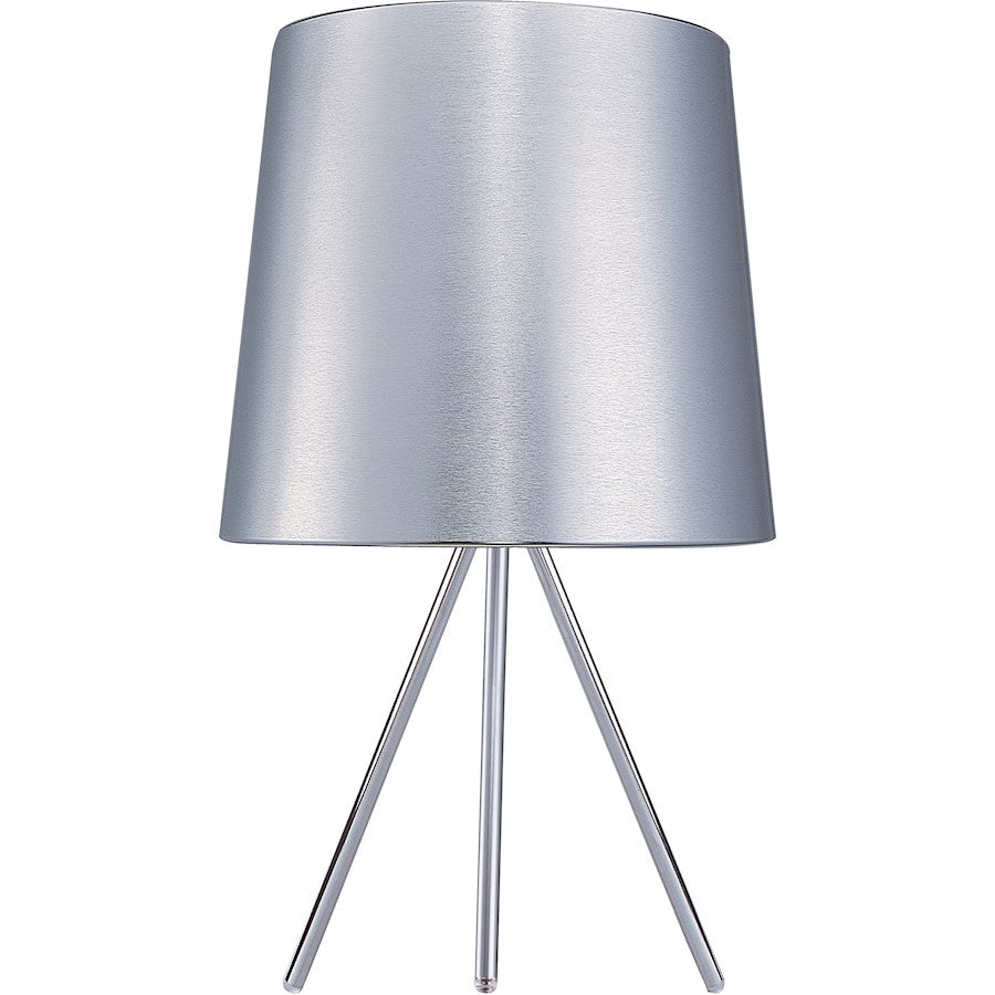 ET2 Lighting Percussion 1 Light Table Lamp, Chrome - E22707-77