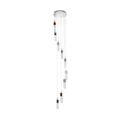 ET2 Lighting Fizz III 9 Light LED Pendant, Polished Chrome