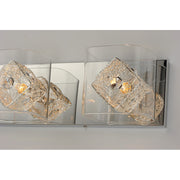 ET2 Gem 4-Light Bath Vanity With SV Shade, Polished Chrome