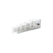 ET2 Gem 5-Light Bath Vanity With PC Shade, Polished Chrome