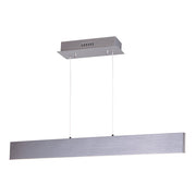 ET2 Lighting Blade 32in 1-Light Linear Pendant | Modern Brushed Aluminum LED | Kitchen Island & Dining Room | 32 x 5 x 4.75 in | Model E22903-AL