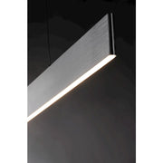 ET2 Lighting Blade 32in 1-Light Linear Pendant | Modern Brushed Aluminum LED | Kitchen Island & Dining Room | 32 x 5 x 4.75 in | Model E22903-AL