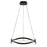 ET2 Lighting Curvo 1 Light 20" Double Ring, Black - E22922-BK