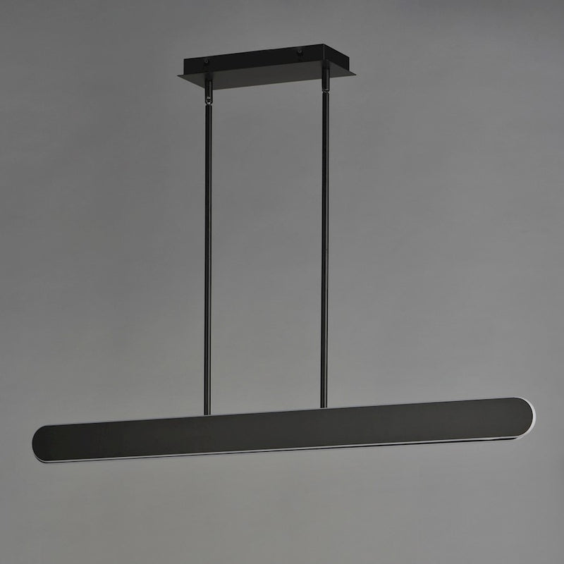 ET2 Lighting Belt Adjustable 2 Light Linear Pendant, Black