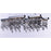 ET2 Lighting Midnight Shower 6 Light LED Pendant, Chrome/Smoke