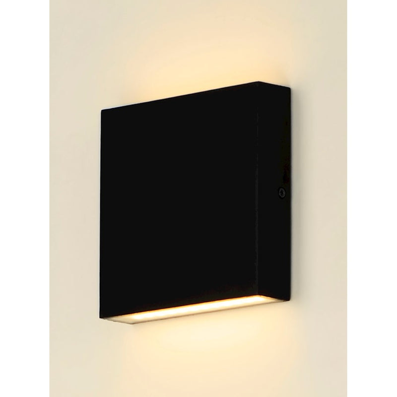 ET2 Lighting Brik LED 2-Light Small Outdoor Wall Sconce, Black