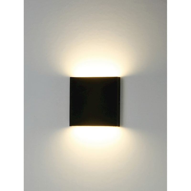 ET2 Lighting Brik LED 2-Light Small Outdoor Wall Sconce, Black