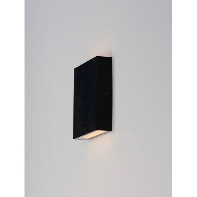 ET2 Lighting Brik LED 2-Light Small Outdoor Wall Sconce, Black