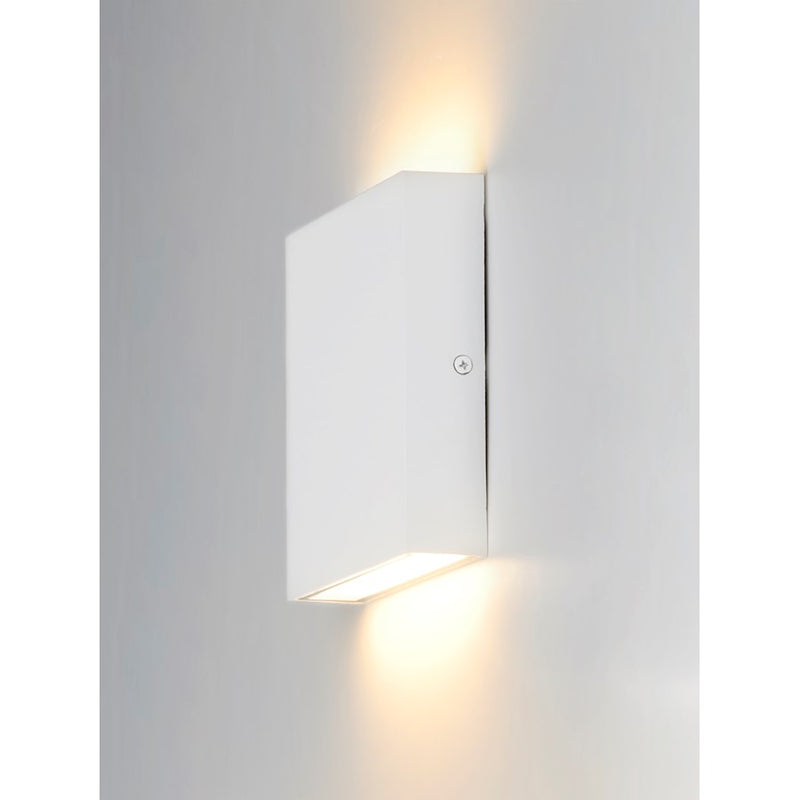 ET2 Lighting Brik LED 2-Light Small Outdoor Wall Sconce, White