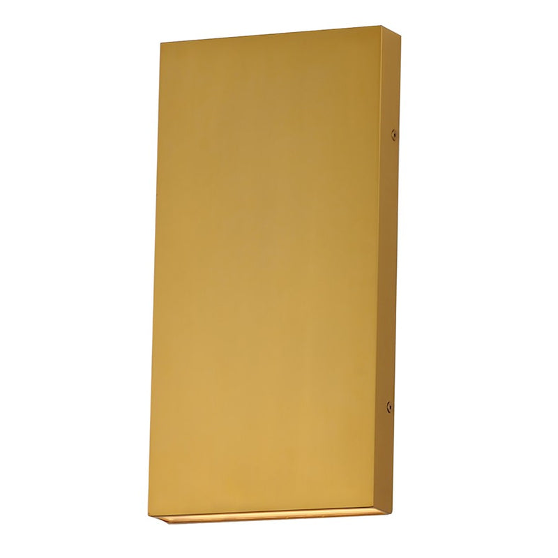 ET2 Lighting Brik 2Lt LED Outdoor Wall Mount, Brass
