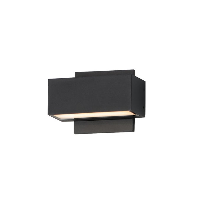 ET2 Lighting Blok 2-Light 6.75" LED Outdoor Wall Sconce, Black - E23217-BK